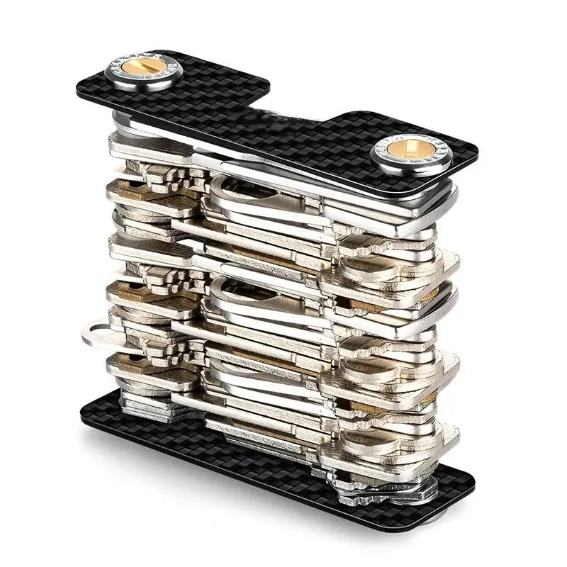 GearTick Smart Metal Key Organizer – Compact Minimalist Keychain Holder for 1-10 Keys with USB & Opener Options