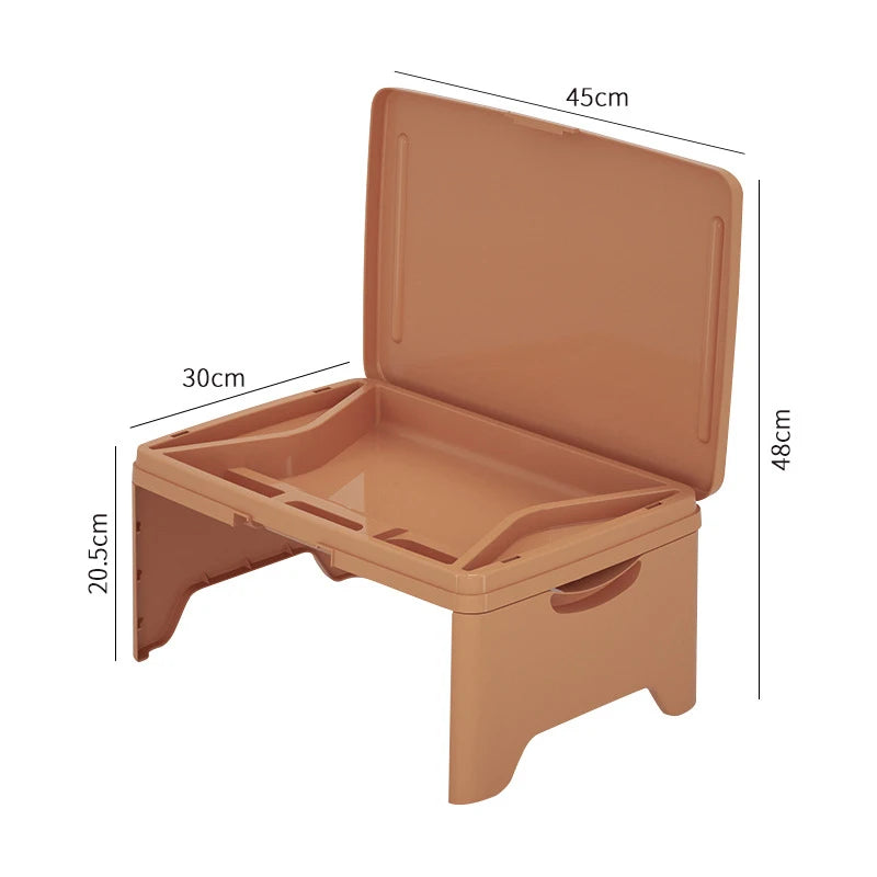 GearTick Foldable Laptop Desk – Portable Lap Table for Bed, Sofa & Car Use