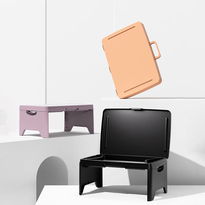 GearTick Foldable Laptop Desk – Portable Lap Table for Bed, Sofa & Car Use