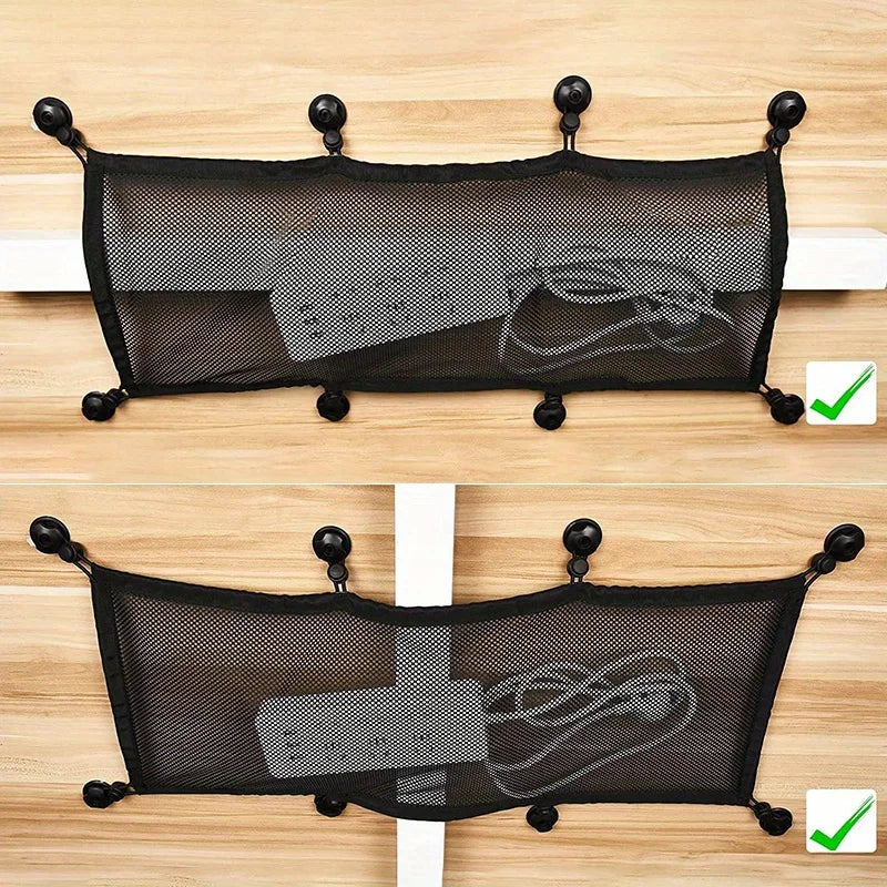 GearTick Under-Desk Cable Management Tray – Mesh Wire Organizer for Home Office & Gaming Setups
