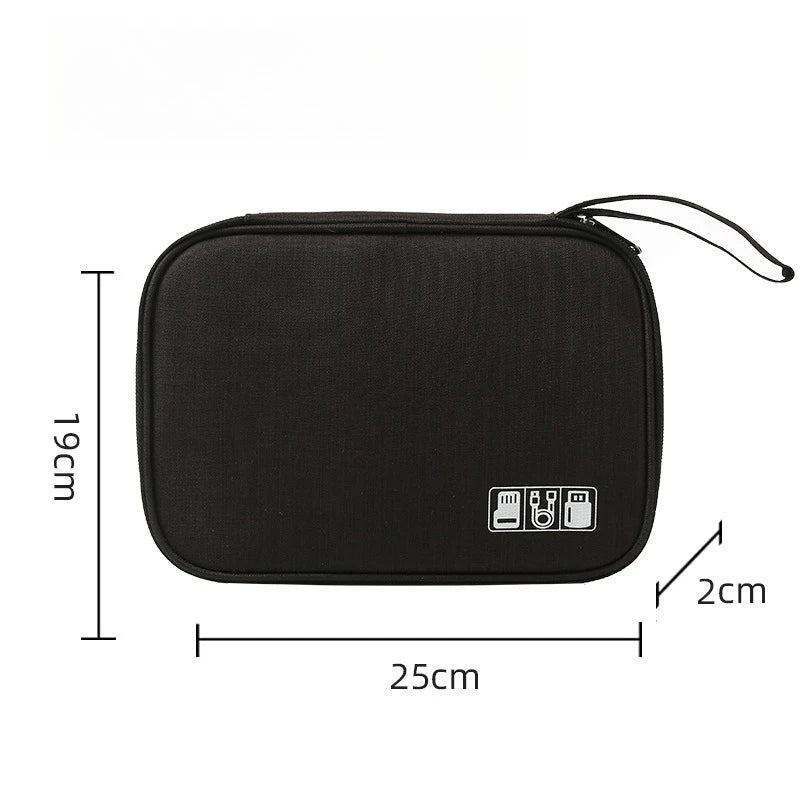 GearTick Multi-Function Travel Charger Bag – Earphone & USB Drive Organizer for On-the-Go